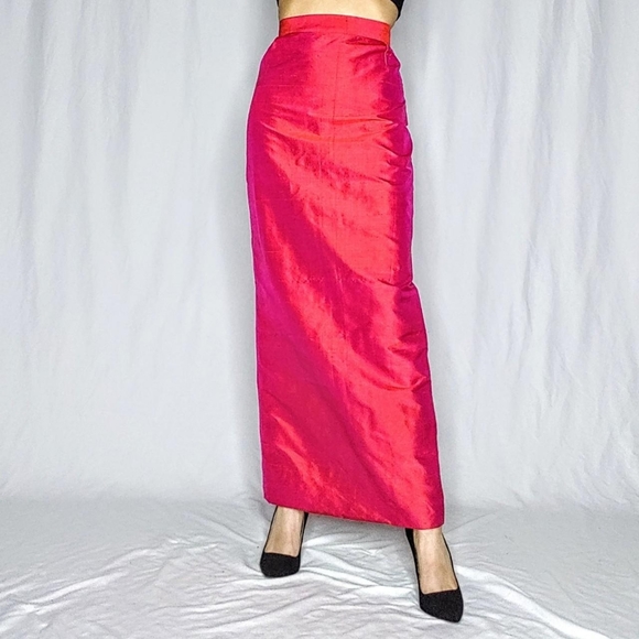 Vintage Dresses & Skirts - SOLD 90s iridescent vintage maxi skirt